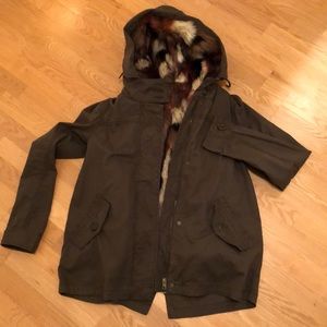 Hunter Green 2 in 1 hooded jacket